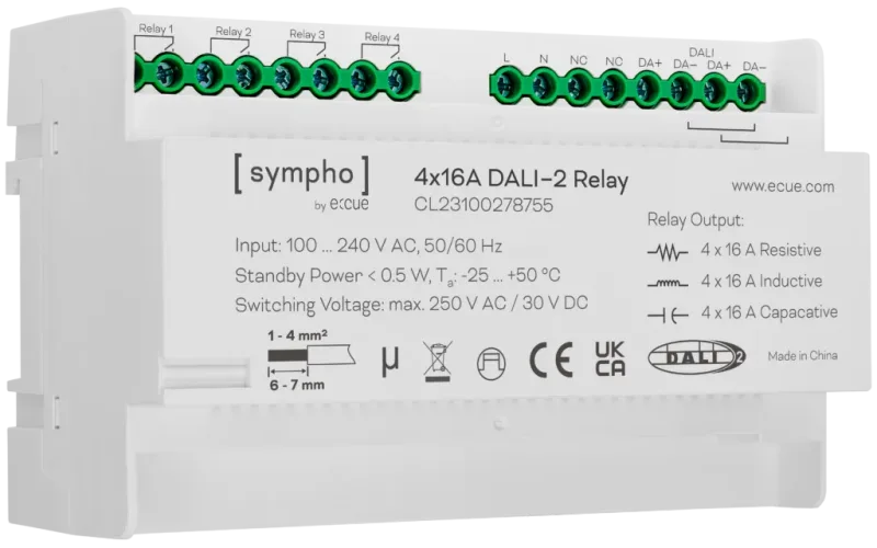 SYMPHO 4x16A DALI-2 Relay